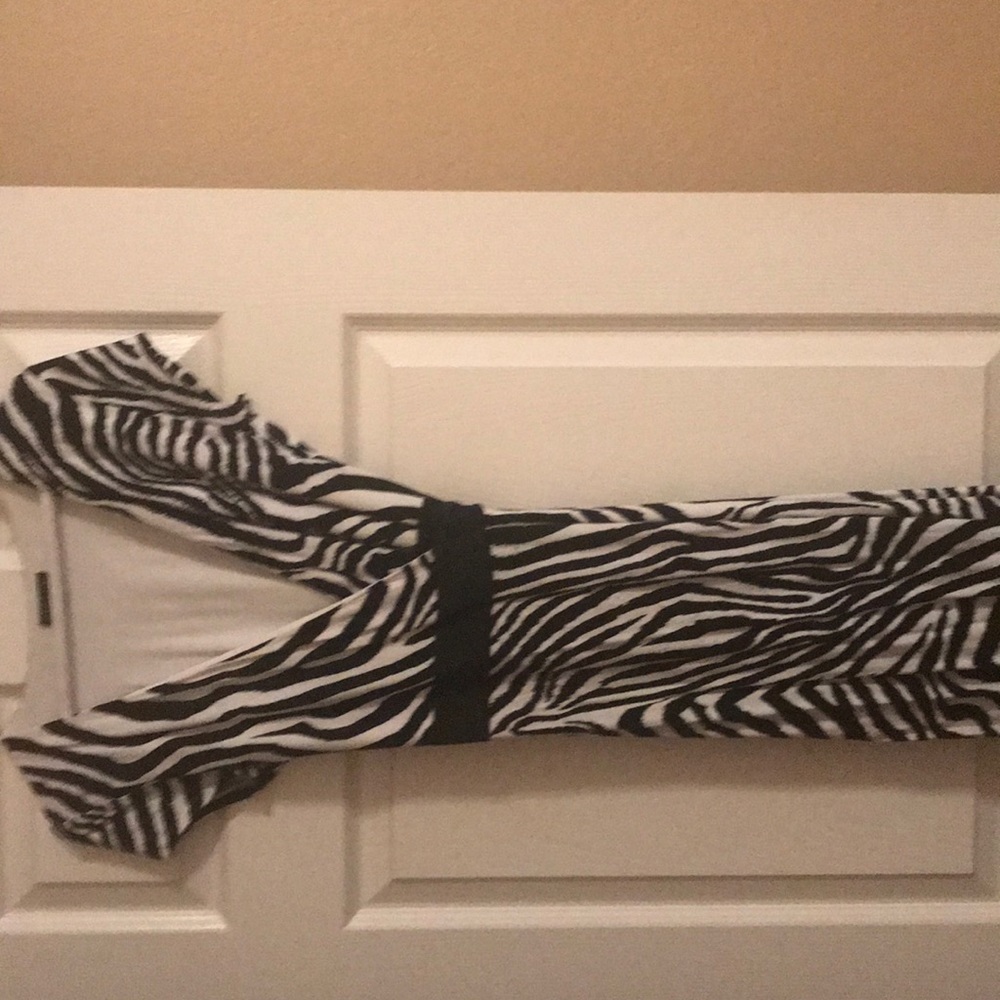 Zebra print cotton wrap dress